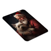 Cairn Terrier mit dem Weihnachtsmann Magnet (Rechte Seite)