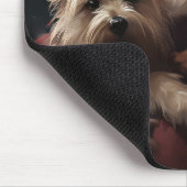 Cairn Terrier mit dem Weihnachtsmann Mousepad (Ecke)