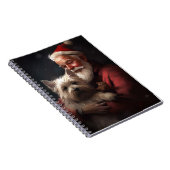 Cairn Terrier mit dem Weihnachtsmann Notizblock (Rechte Seite)