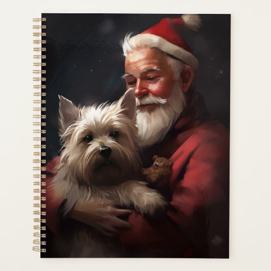 Cairn Terrier mit dem Weihnachtsmann Planer (Vorderseite)