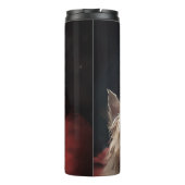 Cairn Terrier mit dem Weihnachtsmann Thermosbecher (Rückseite)