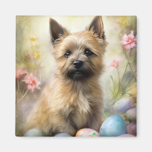 Cairn Terrier mit Ostereiern Feiertag Magnet