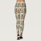 Cairn Terrier mit Ostereiern Urlaub Leggings (Rückseite)