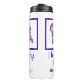 Cairn Terrier Niedlich Hund Silhouette PPY&B Thermosbecher (Vorderseite)