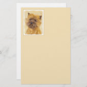 Cairn Terrier Painting - Niedliche Original Dog Ar Briefpapier (Vorne/Hinten)