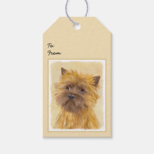 Cairn Terrier Painting - Niedliche Original Dog Ar Geschenkanhänger