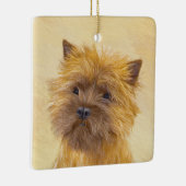Cairn Terrier Painting - Niedliche Original Dog Ar Keramikornament (Rechts)