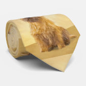 Cairn Terrier Painting - Niedliche Original Dog Ar Krawatte (Gerollt)