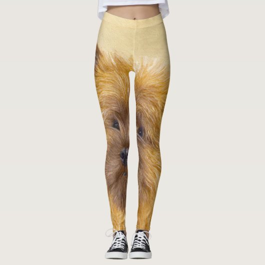 Cairn Terrier Painting - Niedliche Original Dog Ar Leggings (Vorderseite)