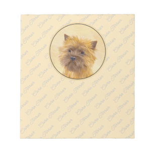 Cairn Terrier Painting - Niedliche Original Dog Ar Notizblock