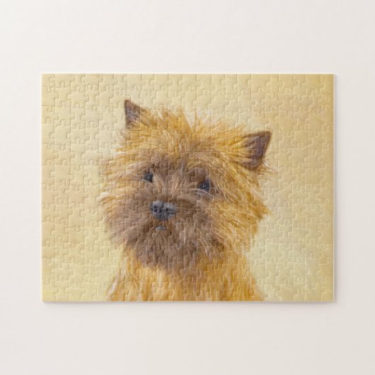 Cairn Terrier Painting - Niedliche Original Dog Ar Puzzle (Horizontal)