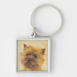 Cairn Terrier Painting - Niedliche Original Dog Ar Schlüsselanhänger