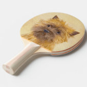 Cairn Terrier Painting - Niedliche Original Dog Ar Tischtennis Schläger (Vorderseite)