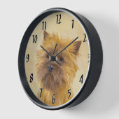Cairn Terrier Painting - Niedliche Original Dog Ar Uhr (Winkel)