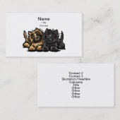 Cairn Terrier Pet Business Cards Visitenkarte (Vorne/Hinten)