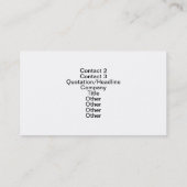 Cairn Terrier Pet Business Cards Visitenkarte (Rückseite)