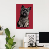 Cairn Terrier Poster (Heimbüro)
