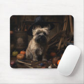 Cairn Terrier Pumpkins Halloween Beängstigend Mousepad (Mit Mouse)