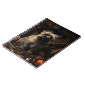 Cairn Terrier Pumpkins Halloween Beängstigend Notizblock (Linke Seite)