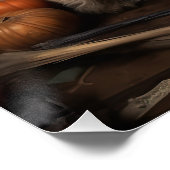 Cairn Terrier Pumpkins Halloween Beängstigend Poster (Ecke)