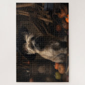 Cairn Terrier Pumpkins Halloween Beängstigend Puzzle (Vertikal)