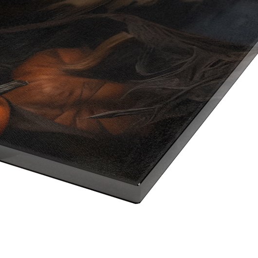 Cairn Terrier Pumpkins Halloween Beängstigend Schneidebrett (Ecke)