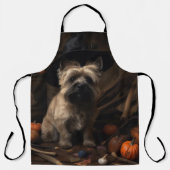 Cairn Terrier Pumpkins Halloween Beängstigend Schürze (Vorderseite)