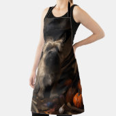 Cairn Terrier Pumpkins Halloween Beängstigend Schürze (InSitu)