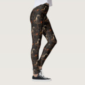 Cairn Terrier Pumpkins Halloween Scary Leggings (Rechts)