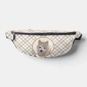 Cairn Terrier Puppy Malerei Niedliche Original Hun Bauchtasche