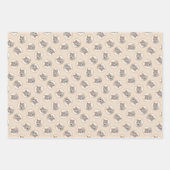 Cairn Terrier Puppy Malerei Niedliche Original Hun Geschenkpapier Set (Vorderseite)