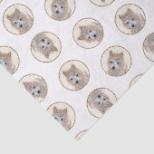 Cairn Terrier Puppy Malerei Niedliche Original Hun Seidenpapier (Ausschnitt)