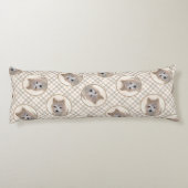 Cairn Terrier Puppy Malerei Niedliche Original Hun Seitenschläferkissen (Rückseite)