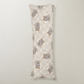 Cairn Terrier Puppy Malerei Niedliche Original Hun Seitenschläferkissen (Vorderseite Vertikal)