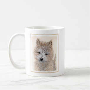 Cairn Terrier Puppy Painting - Original Dog Art Kaffeetasse