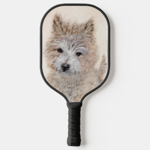 Cairn Terrier Puppy Painting - Original Dog Art Pickleball Schläger