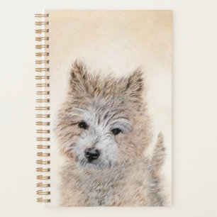 Cairn Terrier Puppy Painting - Original Dog Art Planer