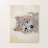 Cairn Terrier Puppy Painting - Original Dog Art Puzzle (Vertikal)