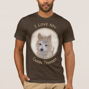 Cairn Terrier Puppy Painting - Original Dog Art T-Shirt
