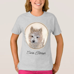 Cairn Terrier Puppy Painting - Original Dog Art T- T-Shirt