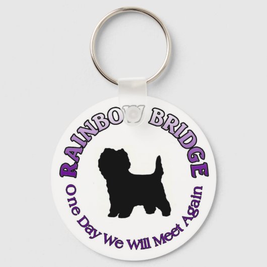 CAIRN TERRIER RAINBOW BRIDGE BEILEID SCHLÜSSELANHÄ SCHLÜSSELANHÄNGER (Vorderseite)