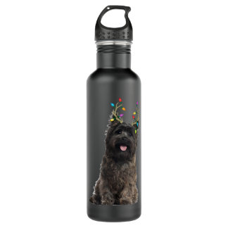 Cairn Terrier Reindeer Christmas Dog Edelstahlflasche