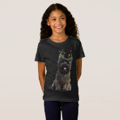 Cairn Terrier Reindeer Christmas Dog T-Shirt (Vorne ganz)