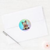 Cairn Terrier Runder Aufkleber (Umschlag)