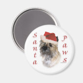 Cairn Terrier Santa Paws Magnet (Vorderseite/Rückseite)
