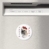 Cairn Terrier Santa Paws Magnet (In Situ (Geschirrspüler))