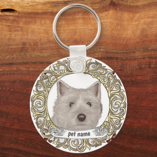 Cairn Terrier Schlüsselanhänger (Vorderseite)