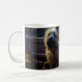 Cairn Terrier Snowy Sleigh Weihnachtsdekor Kaffeetasse (Links)
