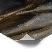 Cairn Terrier Snowy Sleigh Weihnachtsdekor Poster (Ecke)