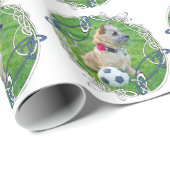 Cairn Terrier Soccer Geschenkpapier (Rolleneckpunkt)